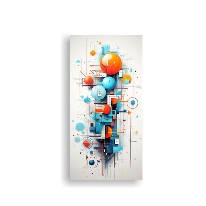 GENERICO - Cuadro Decorativo De Belleza Abstracta En Alta 40x80 Cm