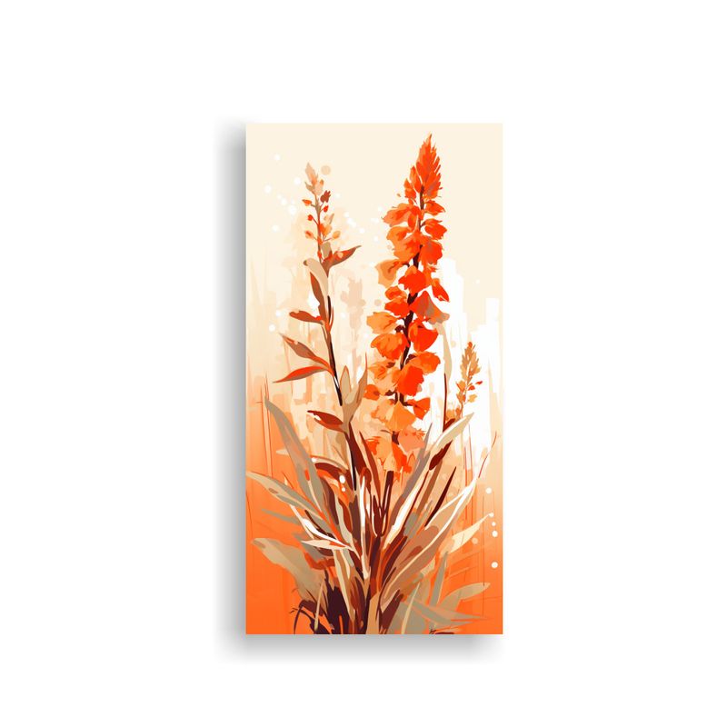 GENERICO - Arte De Pared Quinoa En Colores Naranjas Neonoir 60x120 Cm