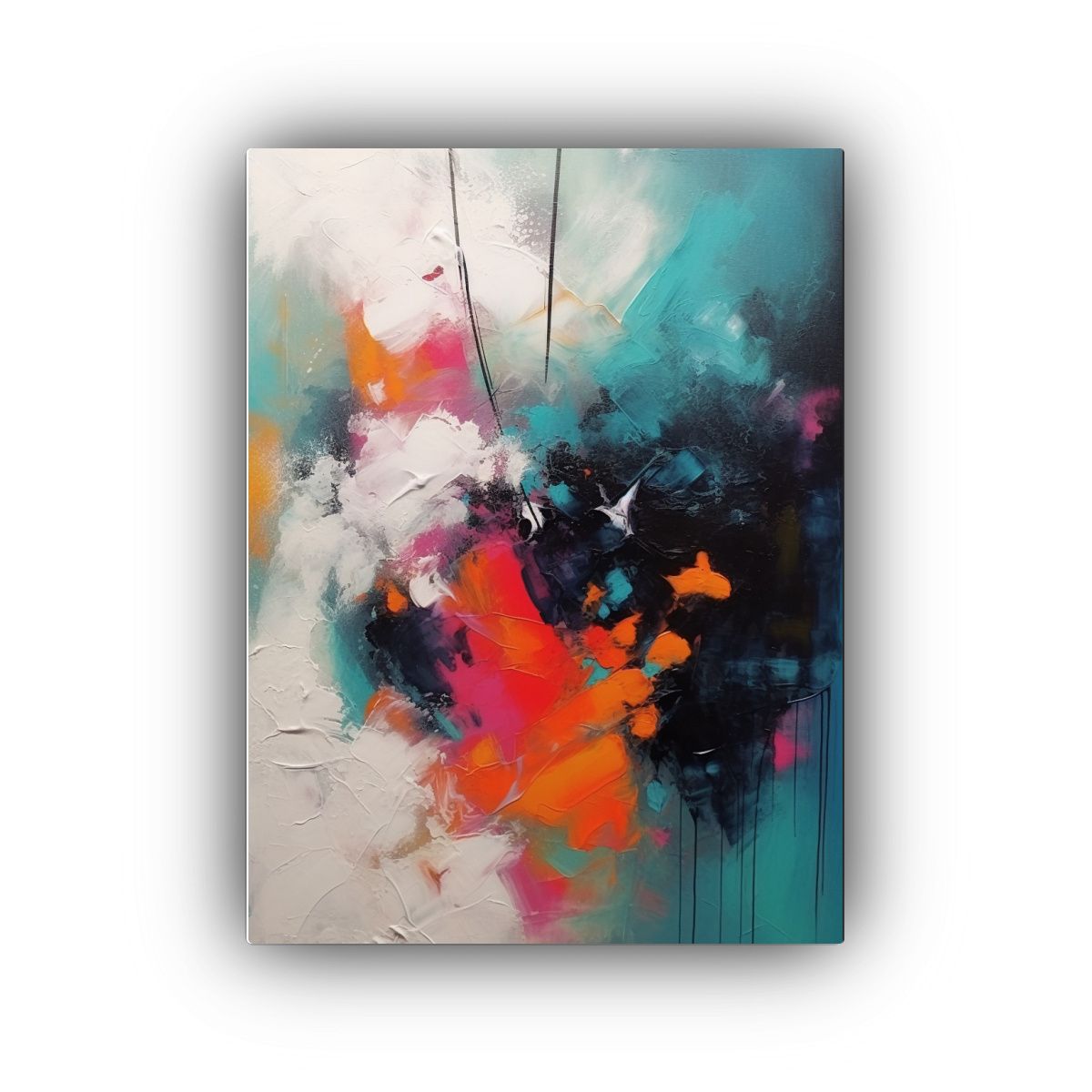 GENERICO - Pintura Abstracta Lienzo Creativa Alegría Palmer 80x120 Cm