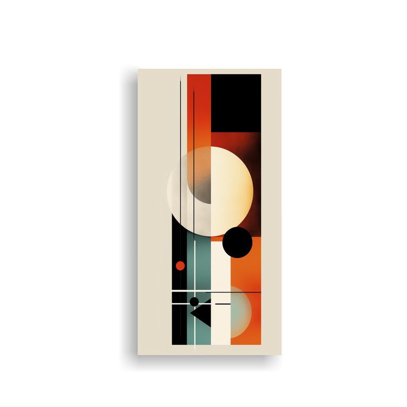 GENERICO - Arte Minimalista Geométrico De Bauhaus Estilo 20x40 Cm
