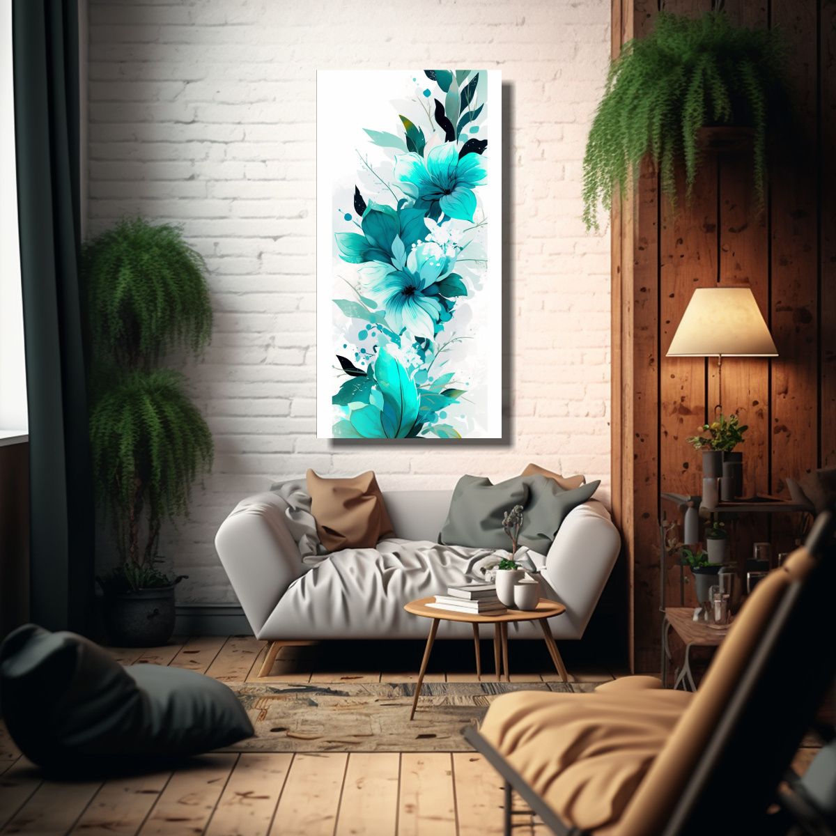 GENERICO - Pinturas Decorativas De Arte Abstracción 40x80 Cm