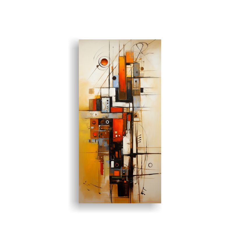GENERICO - Cuadro Movimiento Composición Dinámica Comprar 60x120 Cm