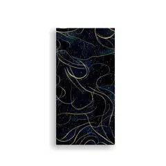 GENERICO - Lienzo Expresión Fantástico En Azul Oscuro 50x100 Cm