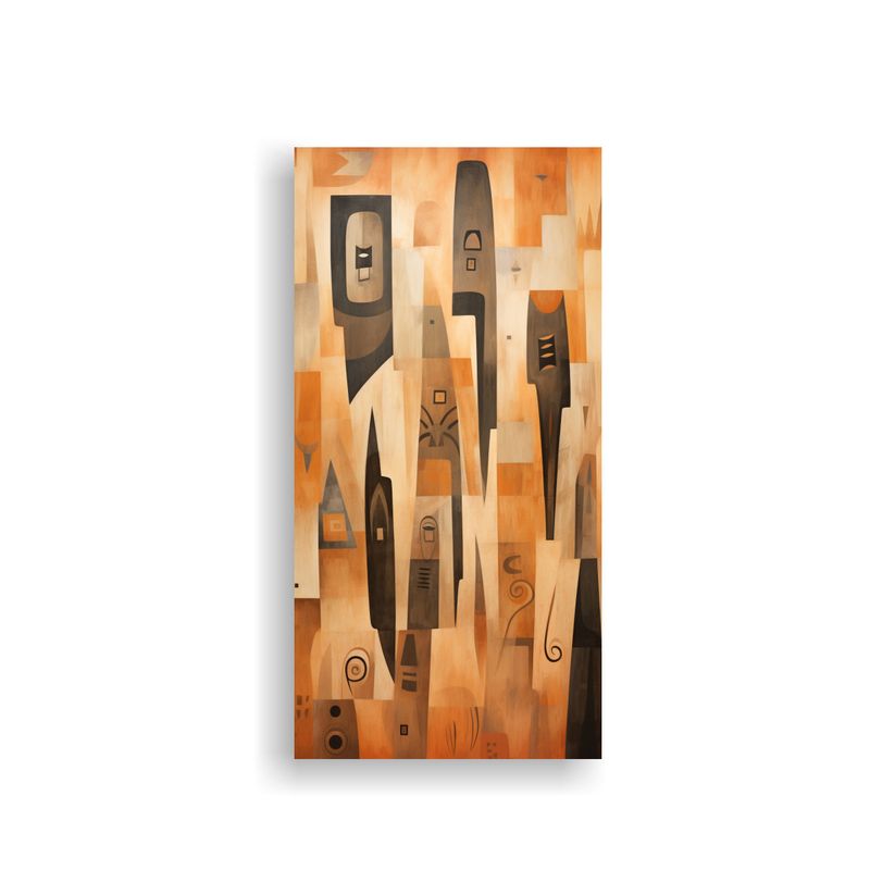 GENERICO - Pintura De Pared Abstracta Con Colores Luminosos 50x100 Cm