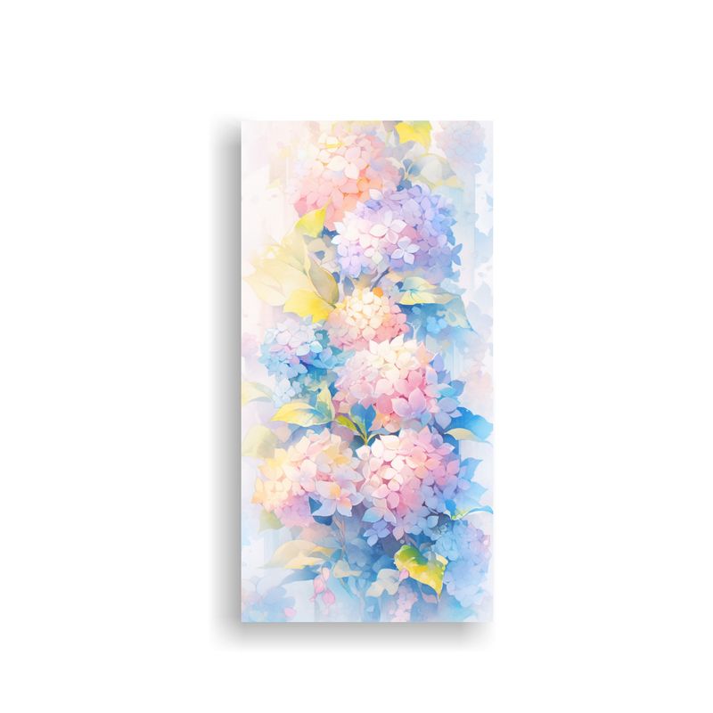 GENERICO - Tela Bastidor Creativa Arte Gráfico Hydrangeas 50x100 Cm