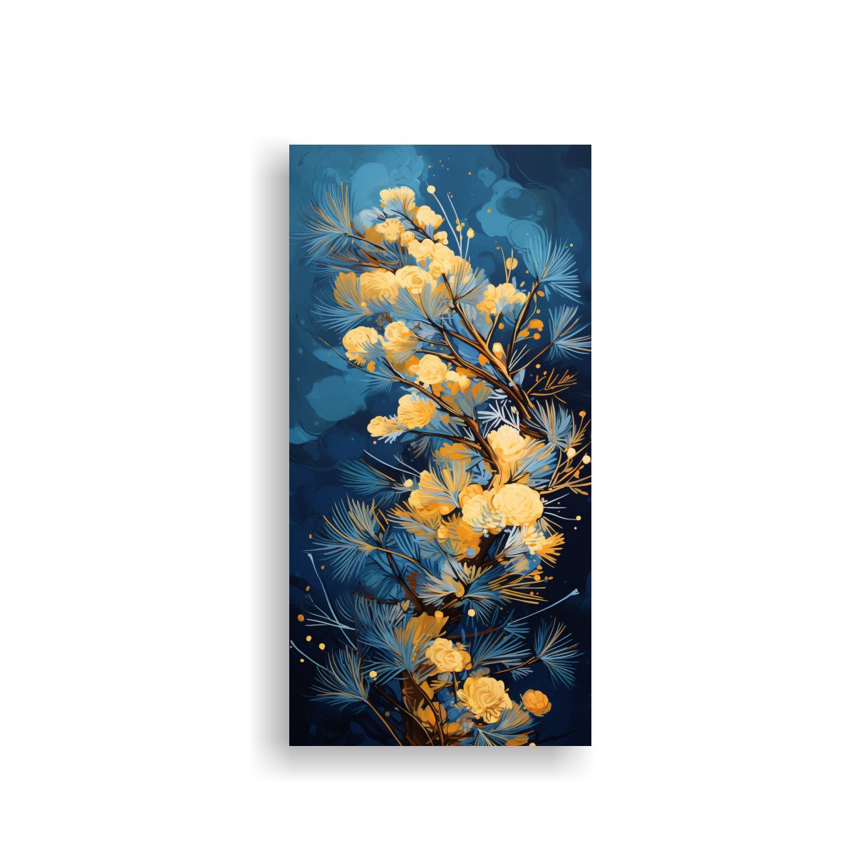 GENERICO - Cuadro Conceptual Luminosidad Pino Escocés En 40x80 Cm