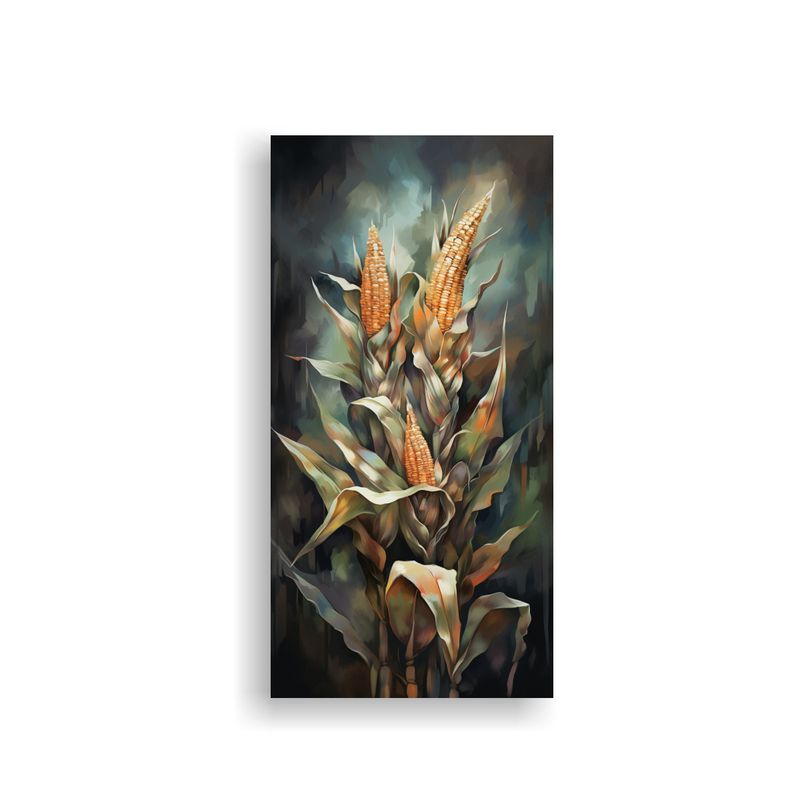 GENERICO - Cuadro Pared Galería Estrellados Maíz Colores 40x80 Cm