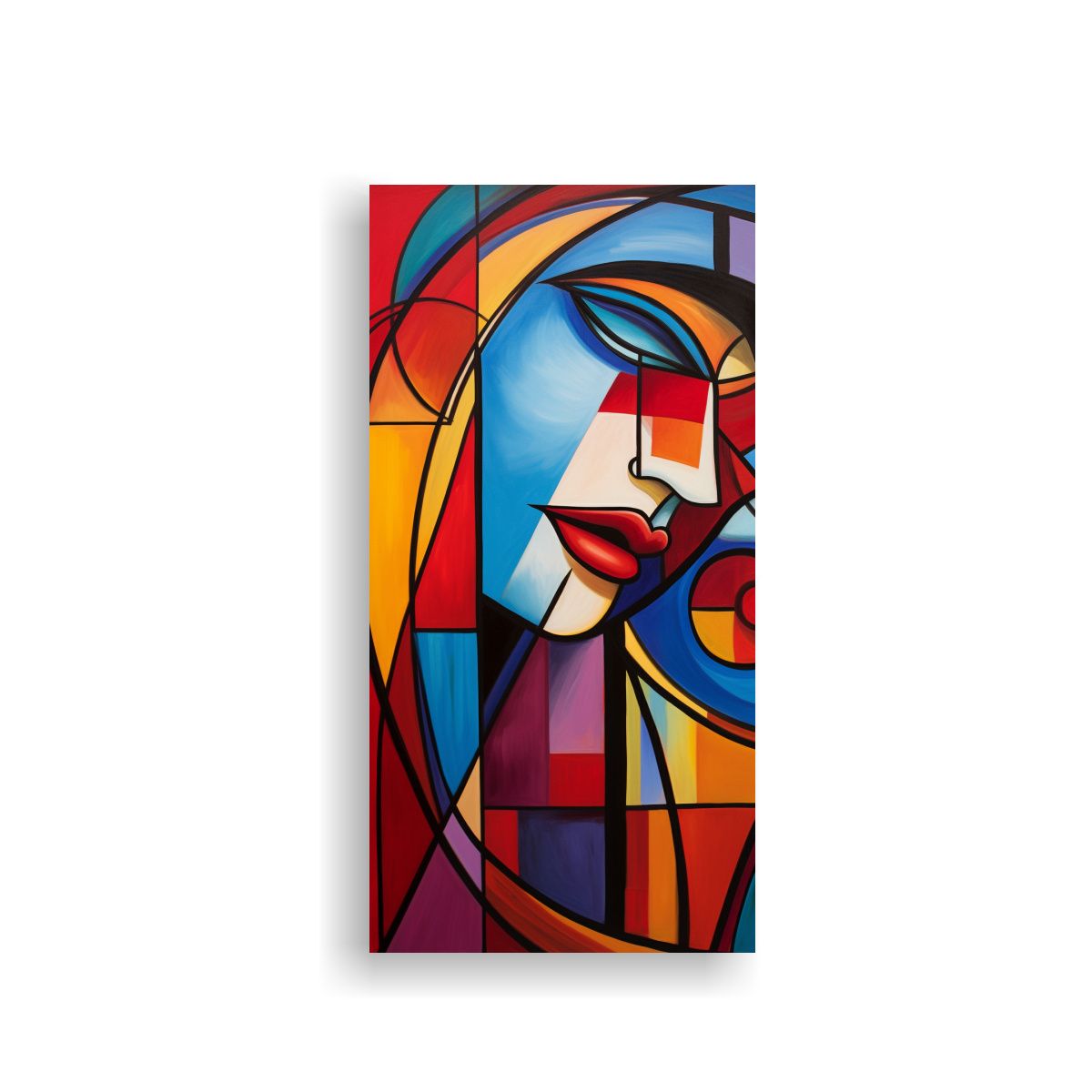 GENERICO - Cuadro Abstracto Fusión Intensa De Elementos 60x120 Cm