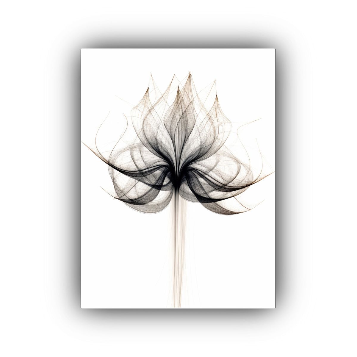 GENERICO - Pintura Decorativa Moderna De Loto Abstracto En 80x120 Cm