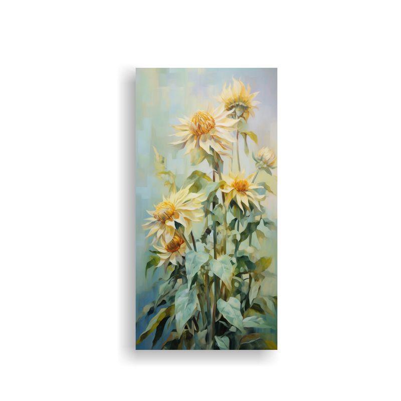 GENERICO - Cuadro Combinación Flor De Alcachofa De 80x160 Cm