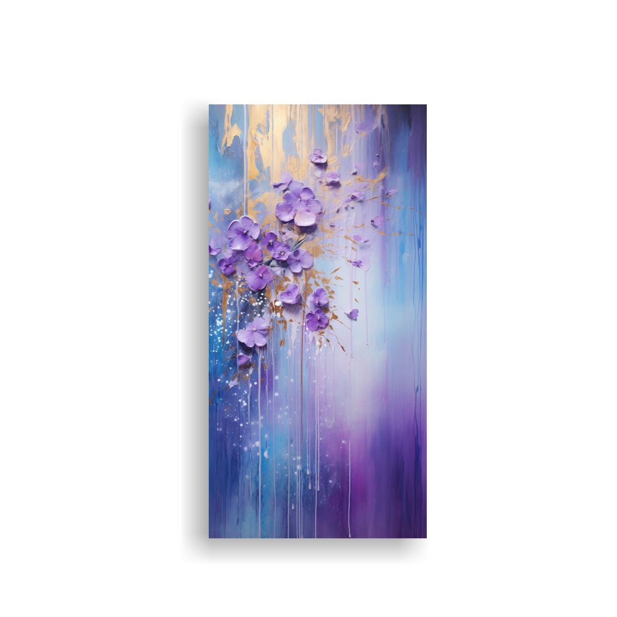 GENERICO - Cuadro Composición Escena En Tonos Púrpura Y 30x60 Cm