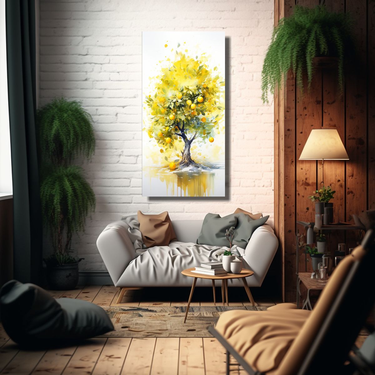 GENERICO - Cuadro Abstracto Detalles Intrincados De Un 50x100 Cm