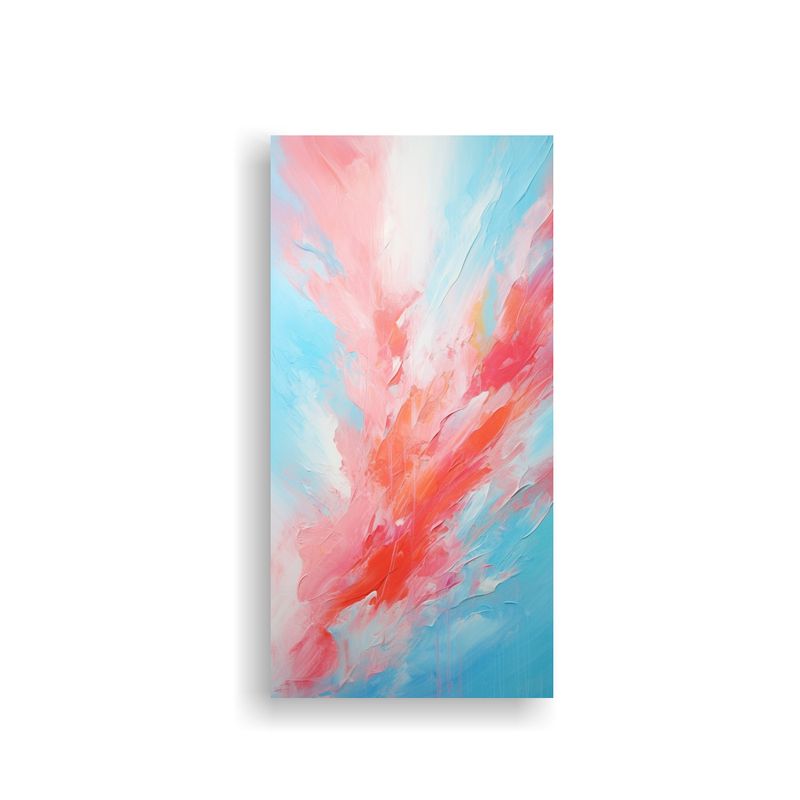 GENERICO - Pintura Abstracta En Bastidor Simplicidad Y 60x120 Cm