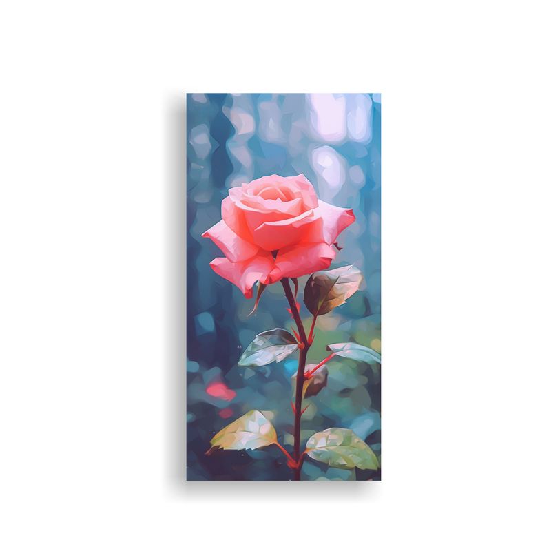 GENERICO - Cuadro Dinámica De Una Flor Rosa Al Aire Libre 70x140 Cm