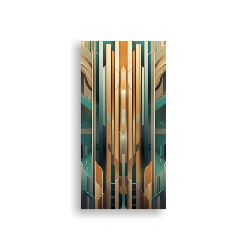 GENERICO - Pintura De Pared Belleza Art Deco Colores Suaves 50x100 Cm