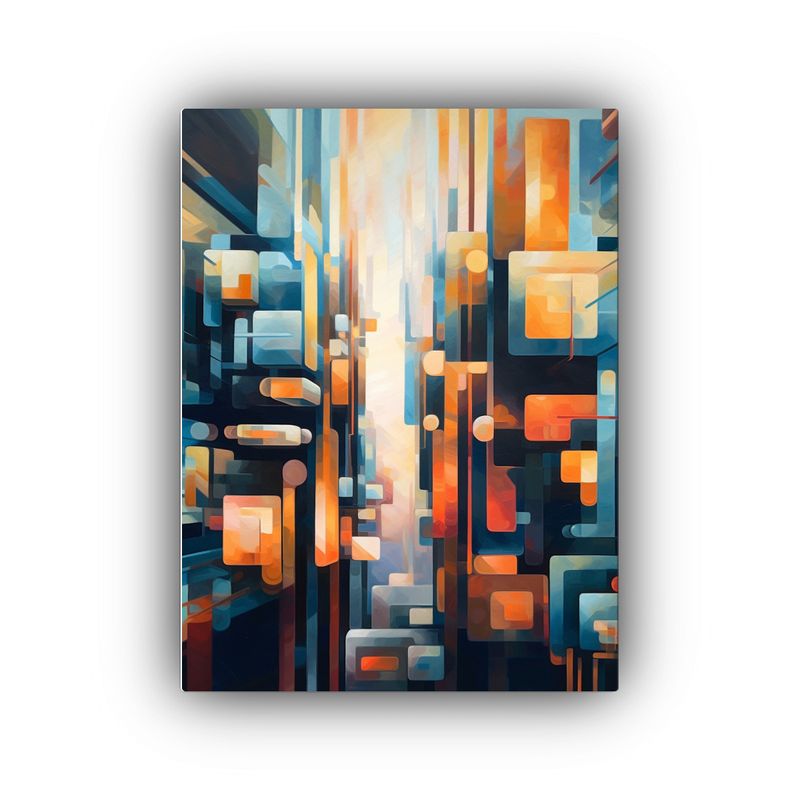 GENERICO - Cuadro Tema Dimensiones Crea Una Cautivadora 80x120 Cm