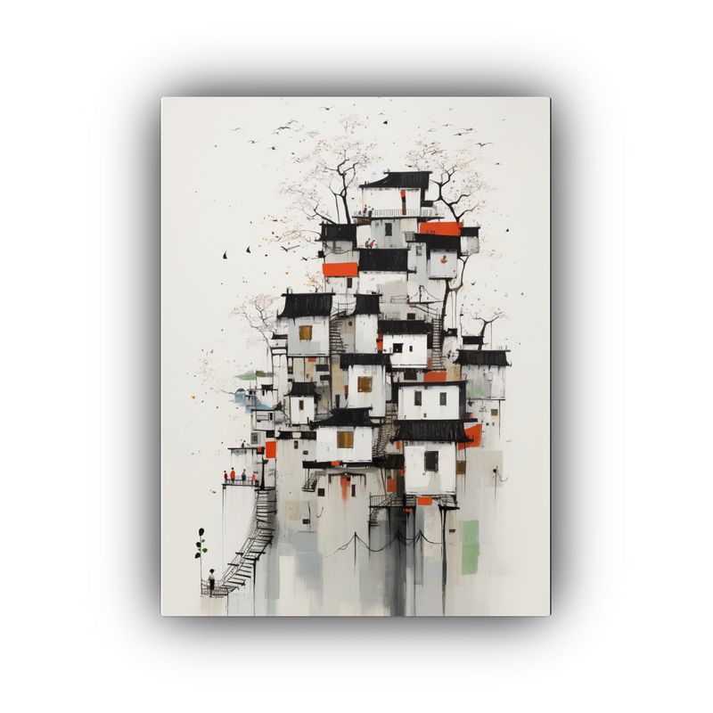 GENERICO - Pintura Abstracta Personalidad Guy En Casa 80x120 Cm