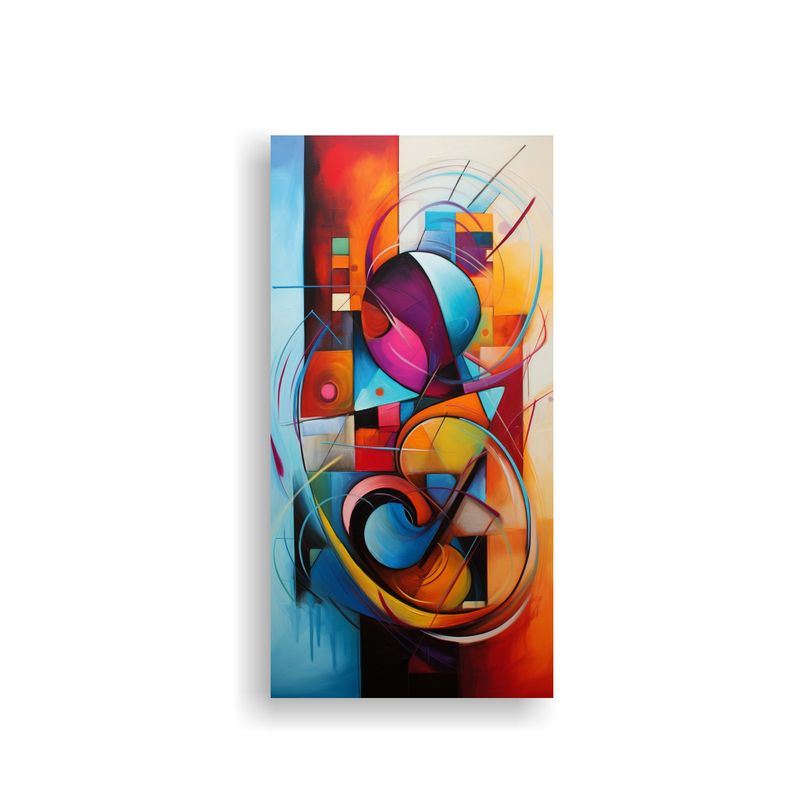 GENERICO - Pinturas Abstractas En Lienzo Moderno Con Motivo 60x120 Cm