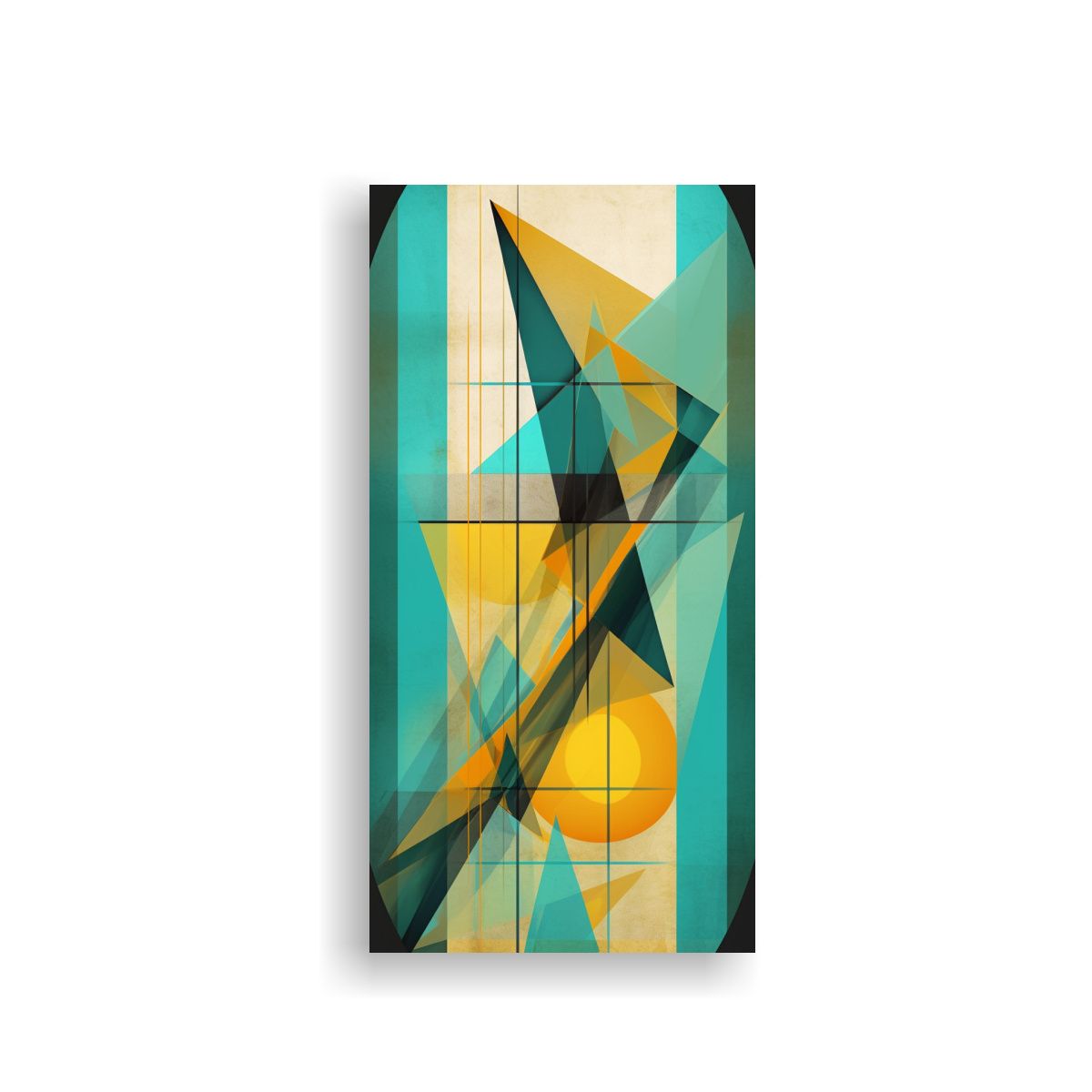 GENERICO - Pinturas Decorativas Con Líneas Abstractas Y 30x60 Cm