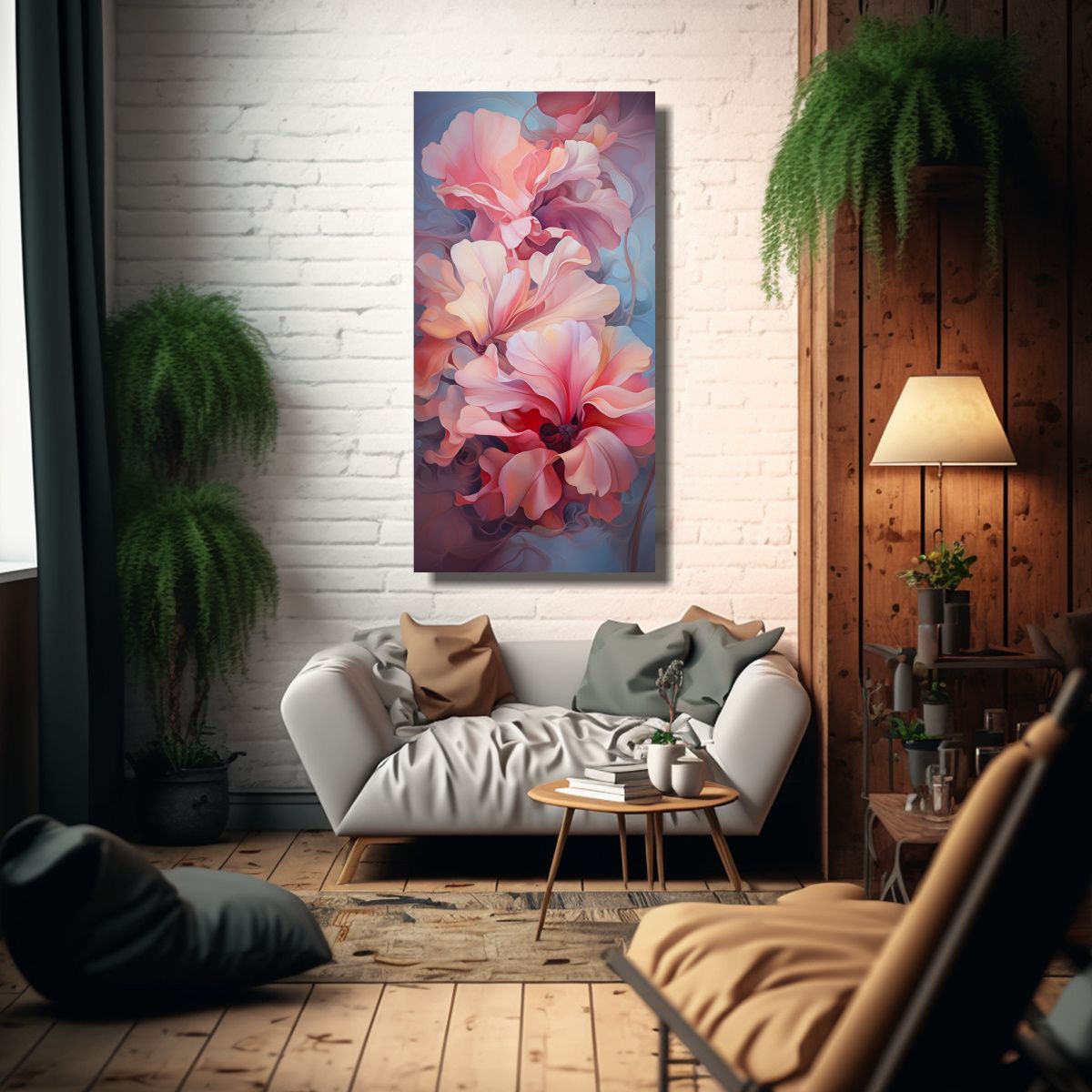 GENERICO - Cuadro De Decoración Estilo Pintura Al óleo De 80x160 Cm