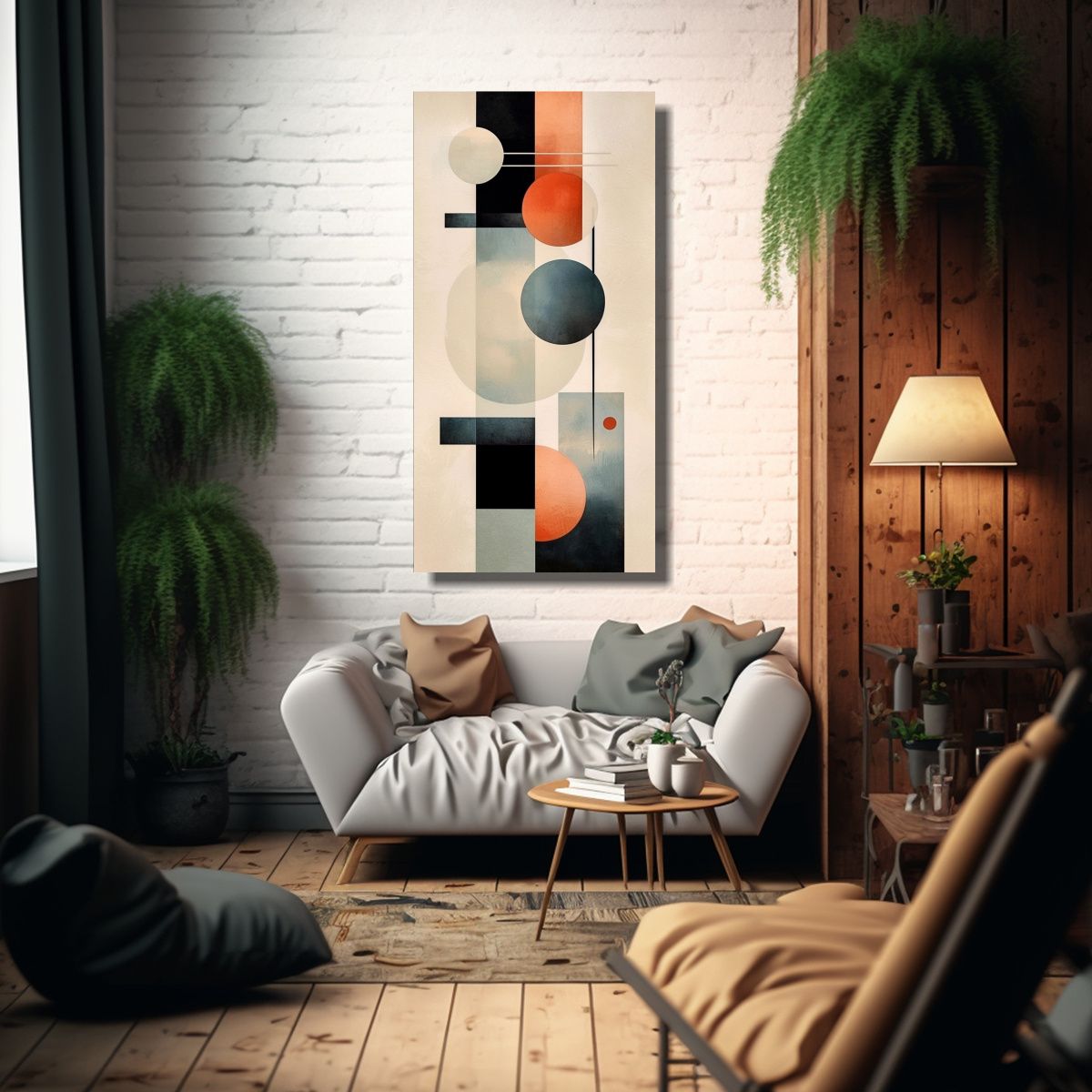 GENERICO - Pintura Abstracta Con Detalles Intrincados Para 70x140 Cm