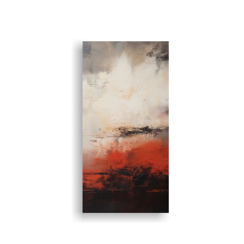 GENERICO - Pintura Abstracta Armónica Contemporánea 20x40 Cm