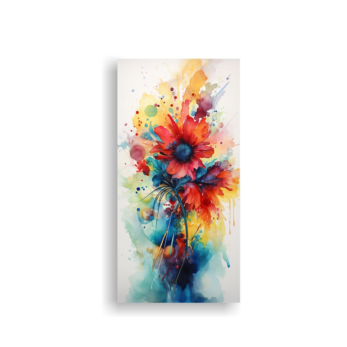 GENERICO - Pinturas Abstractas En Acuarela Con Movimiento 40x80 Cm