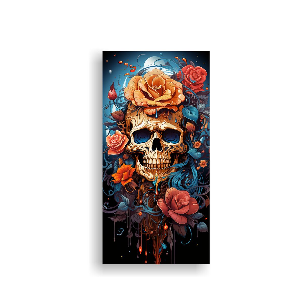 GENERICO - Cuadro Fotografía Espacio Neon Rosa Multicolor 50x100 Cm