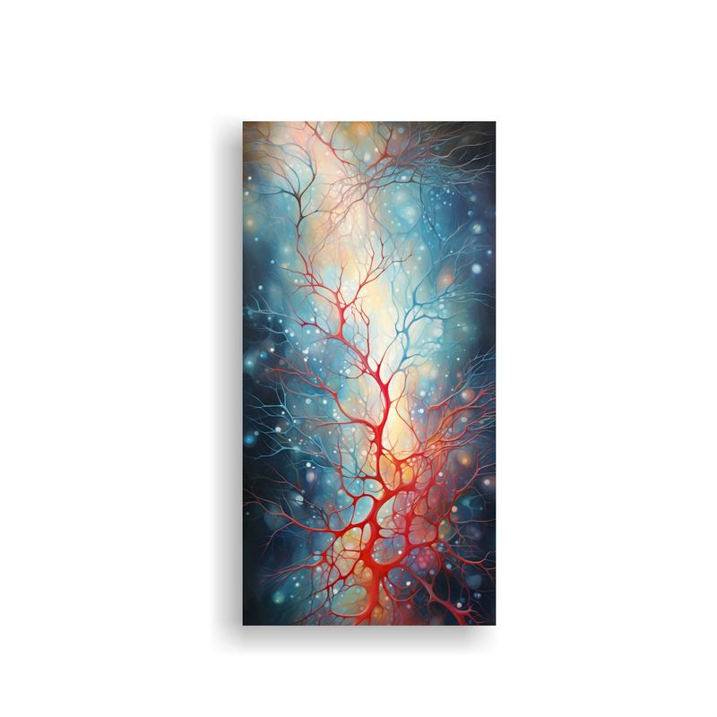 GENERICO - Pintura Decorativa De Composición Abstracto De 50x100 Cm