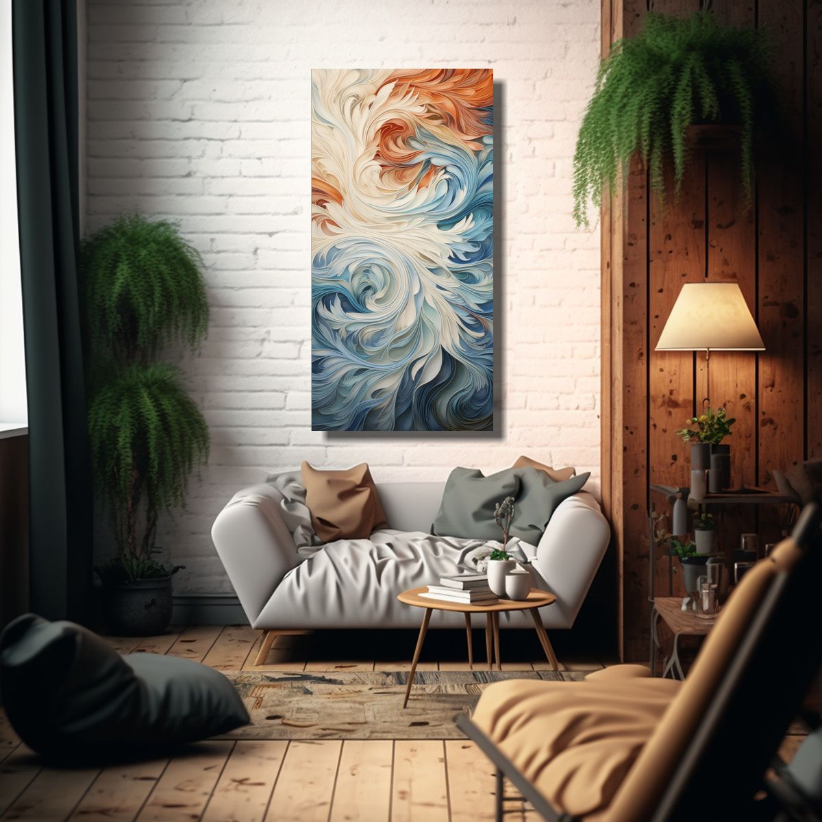 GENERICO - Pinturas Decorativas Con Patrones Abstractos 60x120 Cm