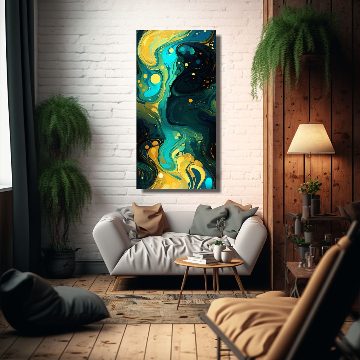 GENERICO - Cuadro De Decoración De Fotografía En Bastidor 80x160 Cm