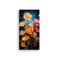 GENERICO - Pintura Decorativa En Bastidor Abstracción De 50x100 Cm