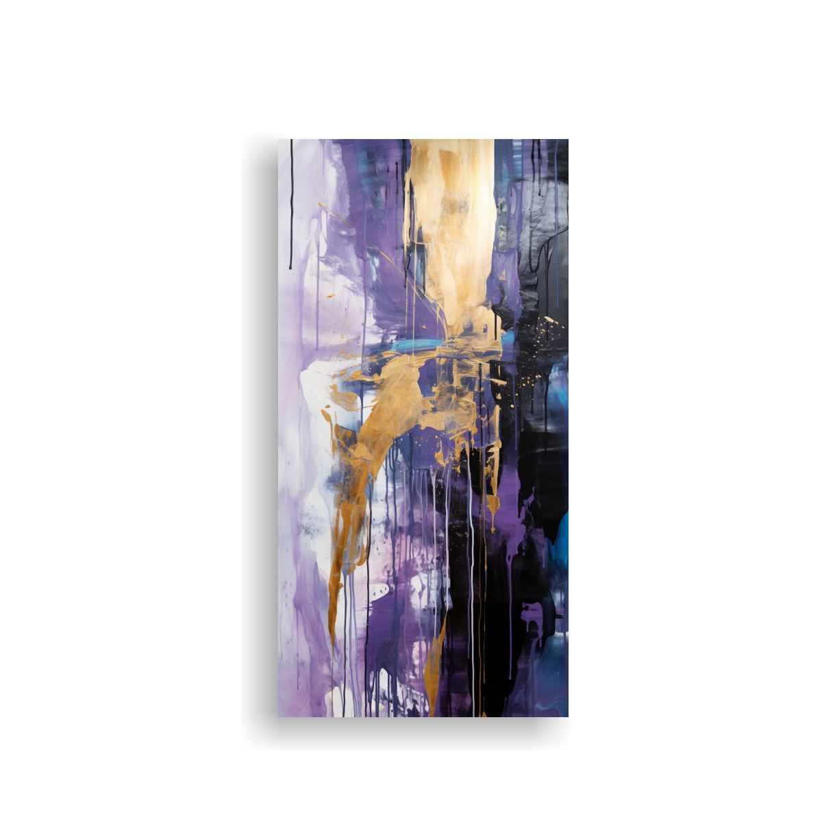 GENERICO - Pinturas Decorativas Abstractas Azul Púrpura Oro 50x100 Cm