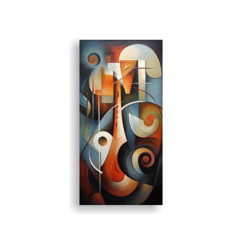 GENERICO - Cuadros Abstractos De Relieve En Lienzo Arte 60x120 Cm