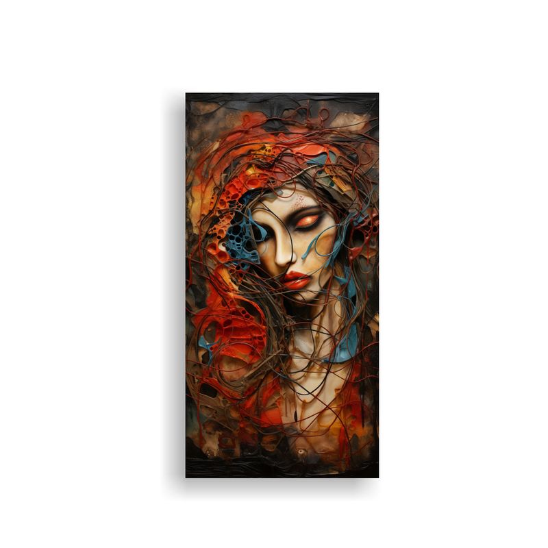 GENERICO - Pintura Decorativa Abstracta De Emociones Con 40x80 Cm