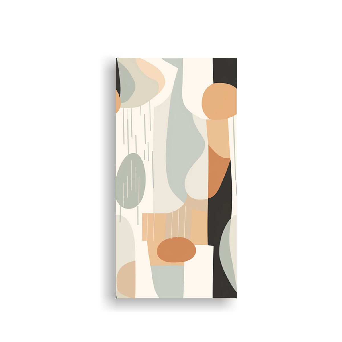 GENERICO - Pinturas Abstractas Con Formas Y Colores Suaves 50x100 Cm