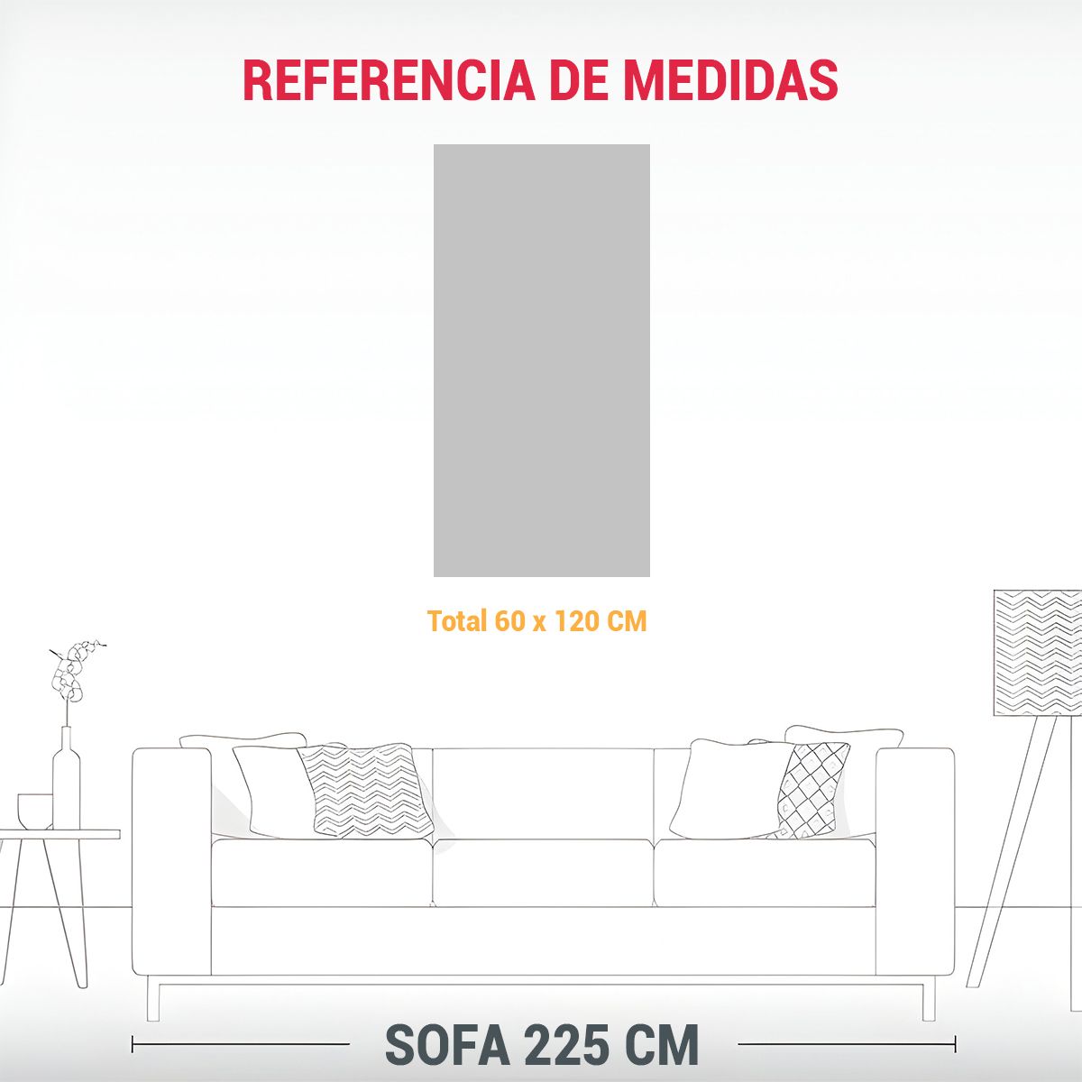 GENERICO - Cuadro De Colores A Melting Rose Estilo Plano 60x120 Cm