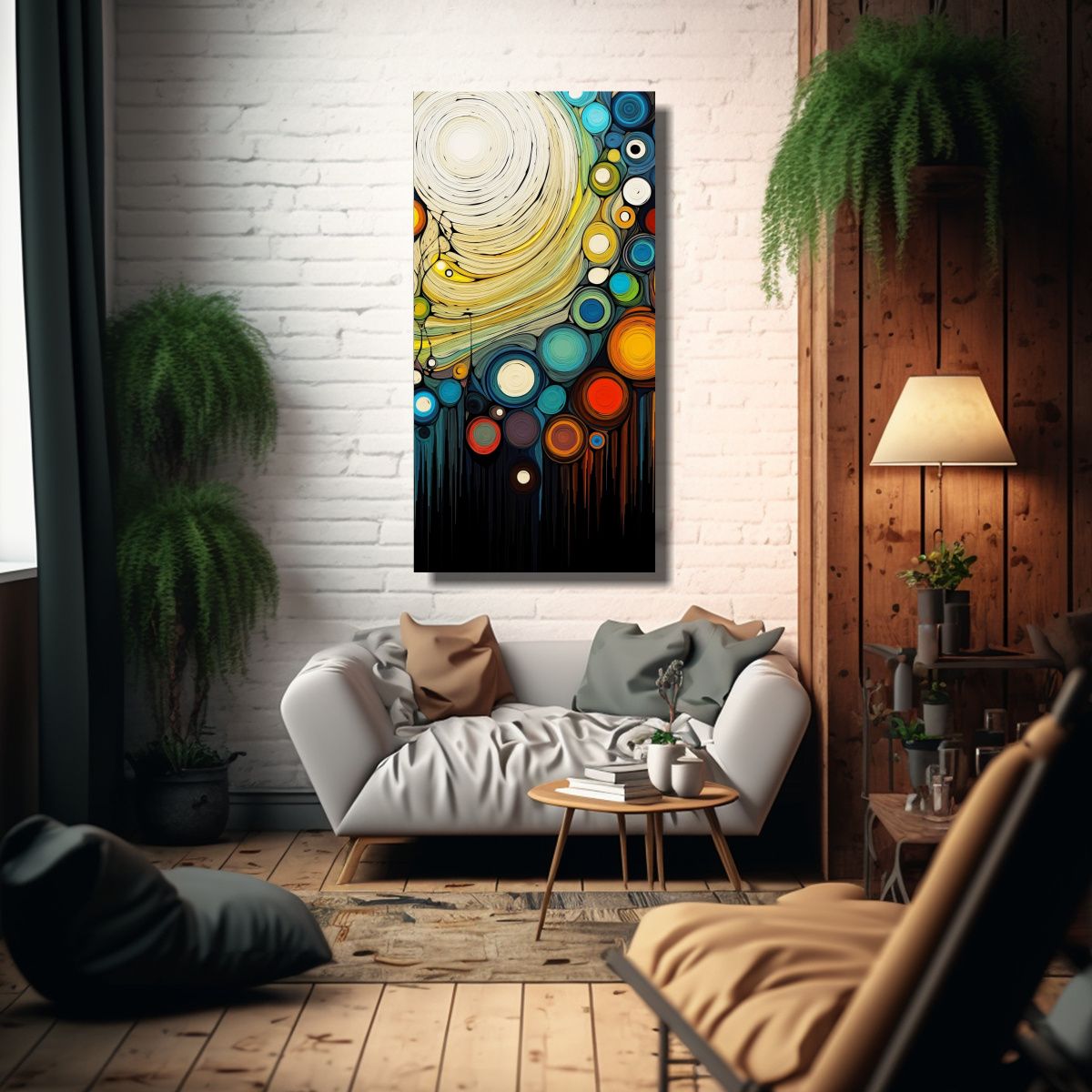 GENERICO - Pintura Decorativa Mural Estilo Paisaje Hermoso 50x100 Cm