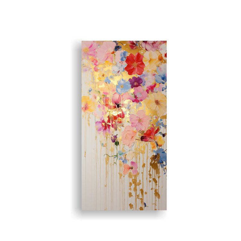 GENERICO - Pintura Acrílica Sin Costura En Blanco Y Gris 50x100 Cm