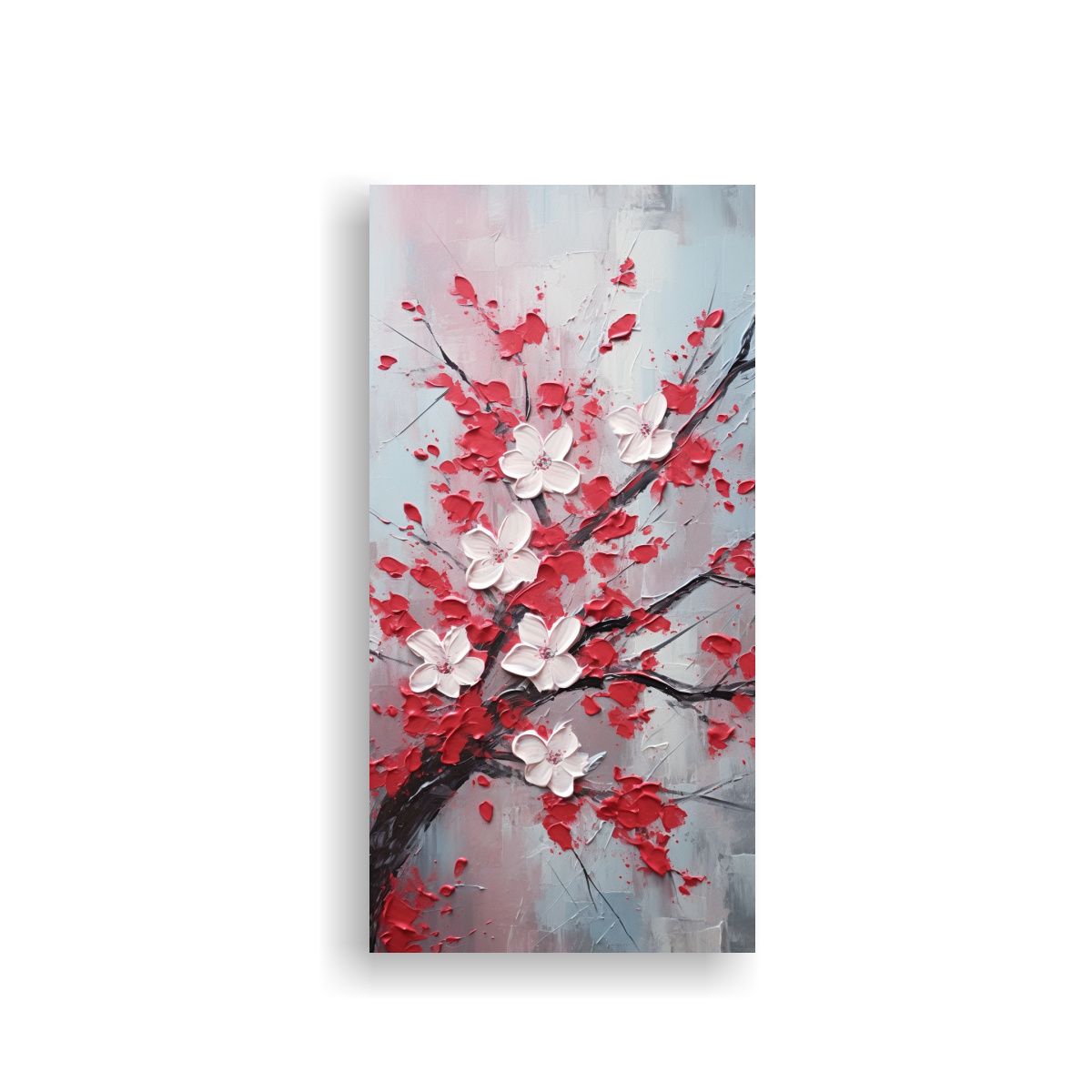 GENERICO - Pintura En Lienzo De Tela Sublimada De Cerezos En 60x120 Cm