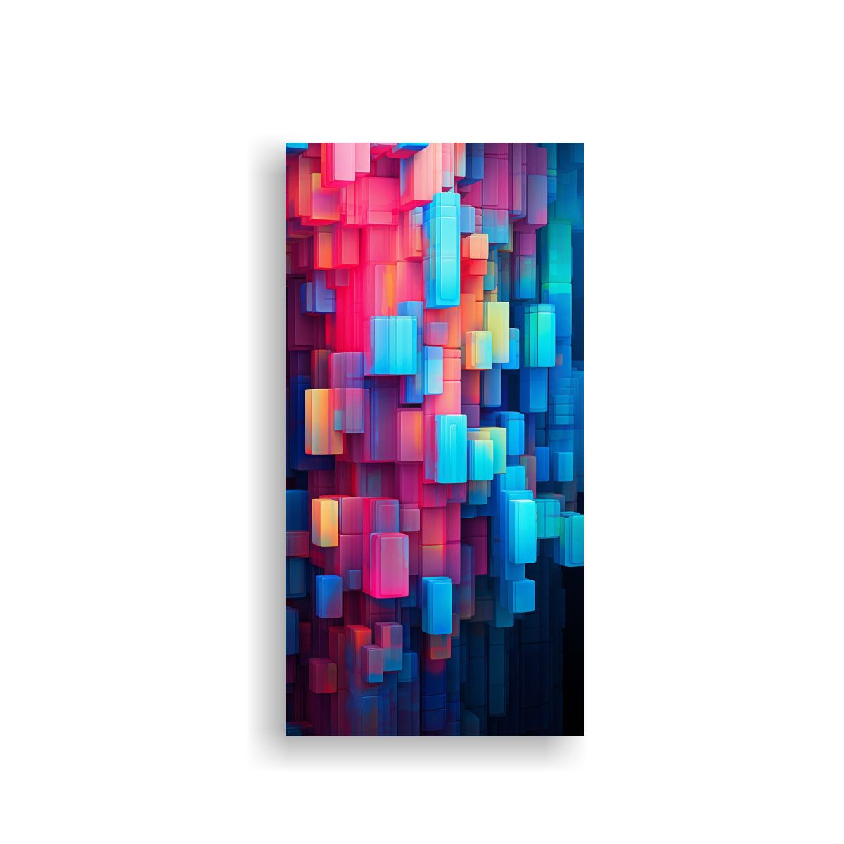 GENERICO - Cuadro Acuarela Abstracto De Expresividad Con 40x80 Cm