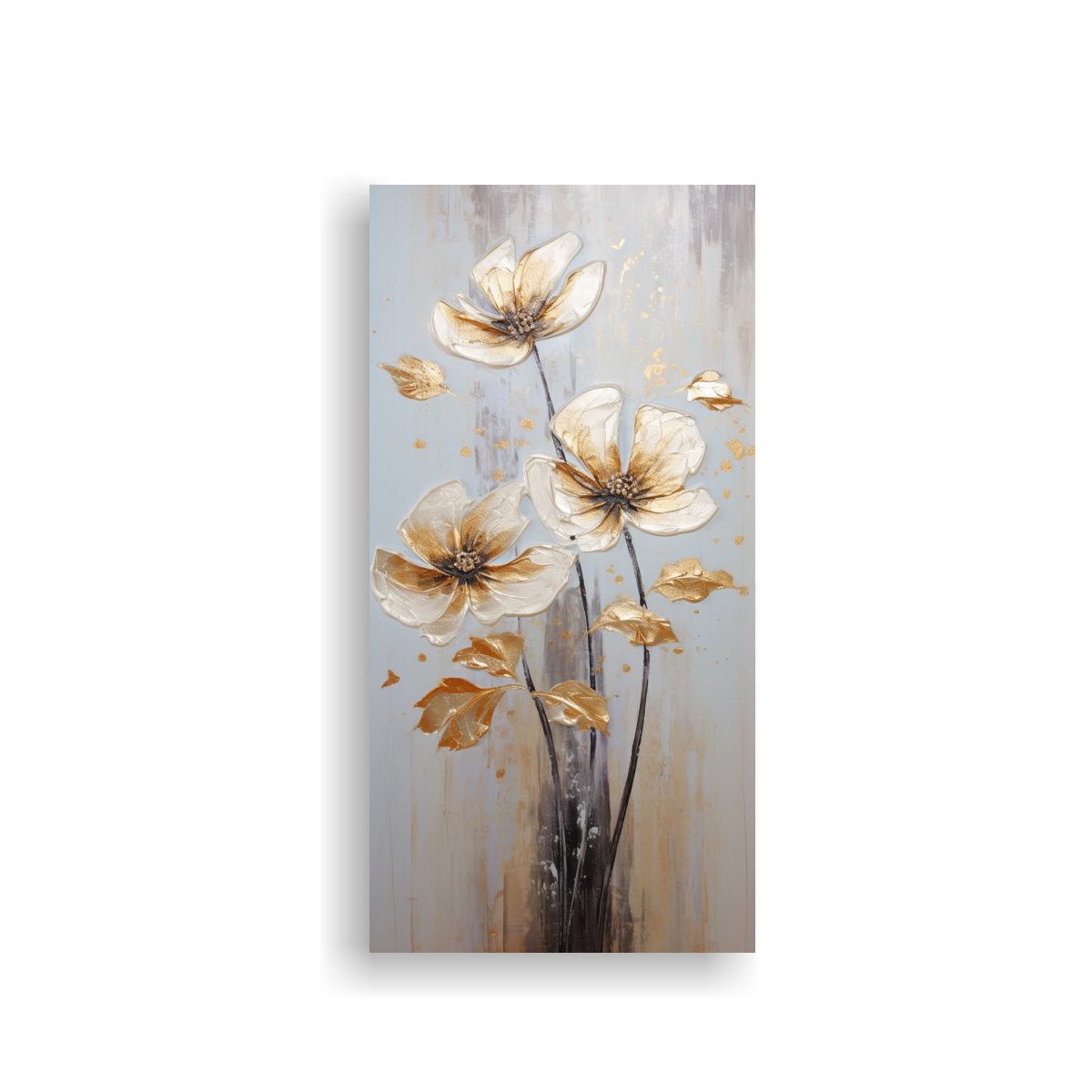 GENERICO - Lienzo Inspirador Escenario Pintura De Flores 40x80 Cm