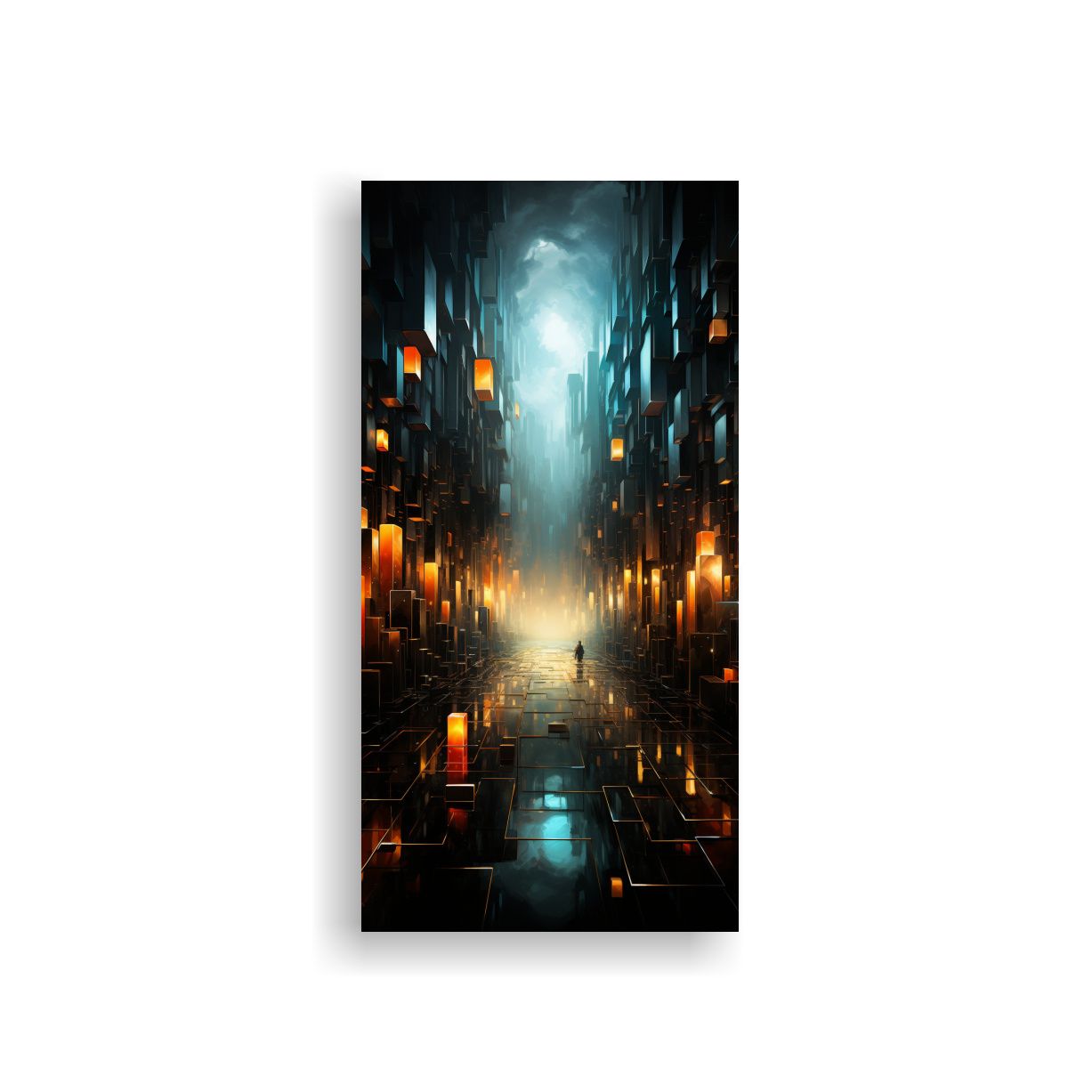 GENERICO - Cuadro Multicolor Vintage Infinitas Posibilidades 20x40 Cm