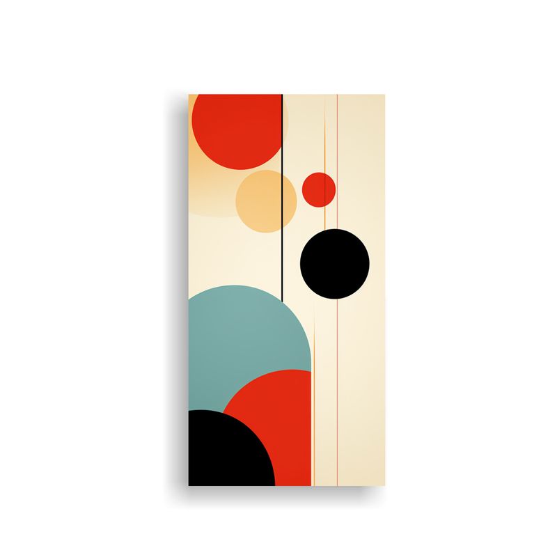 GENERICO - Cuadro Juvenil Acuarela Minimalista Abstracto 60x120 Cm