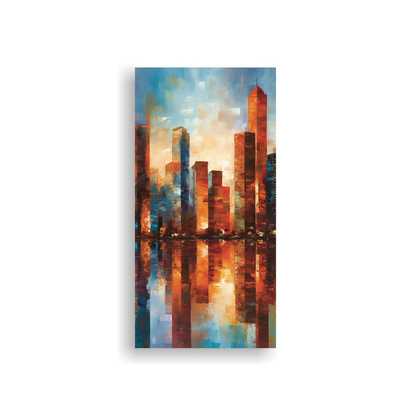 GENERICO - Cuadros Decorativos De Paisajes Urbanos Con 80x160 Cm