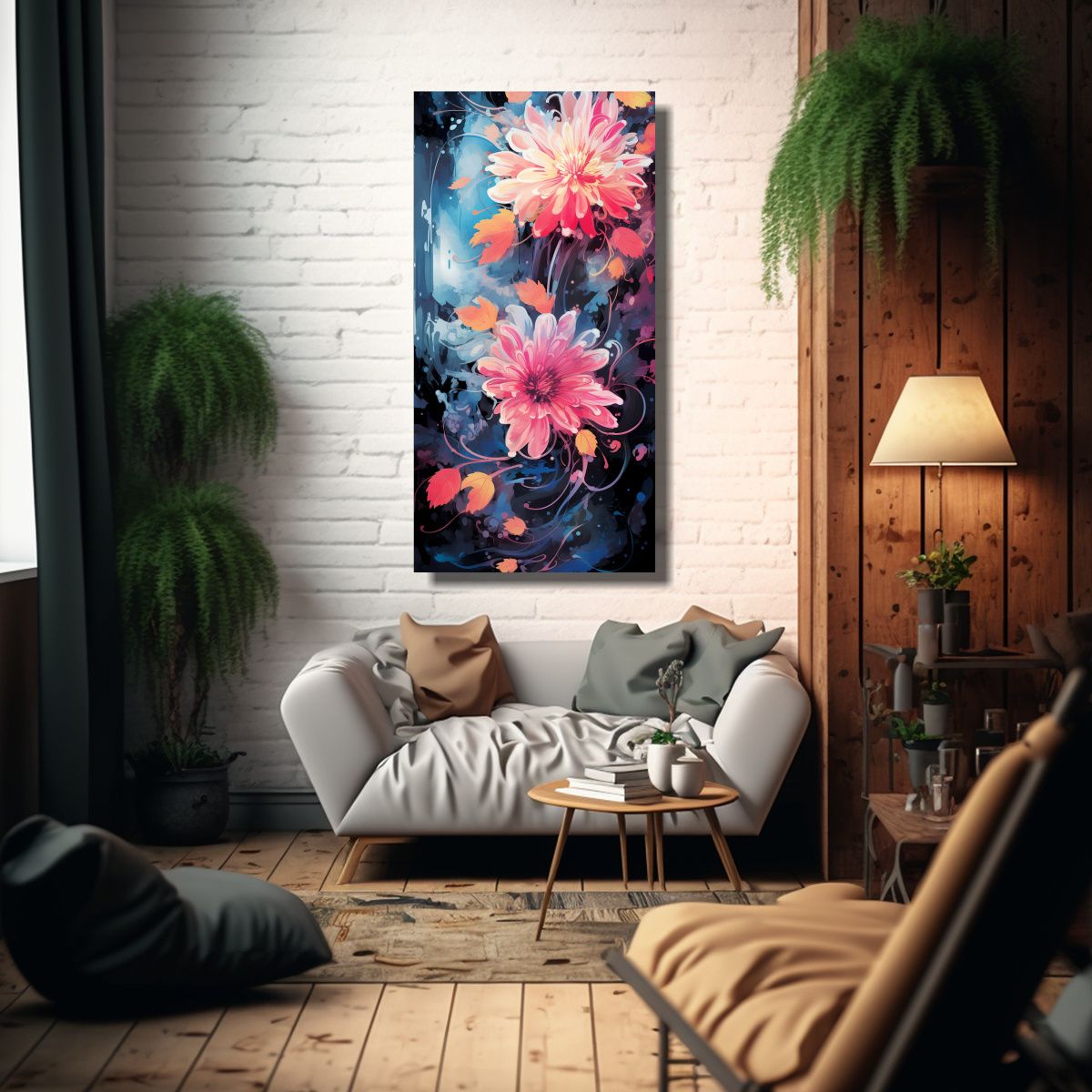 GENERICO - Pinturas Decorativas Estilo Medio Pincel Neonoir 30x60 Cm