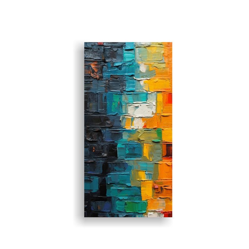 GENERICO - Cuadro De Decoración Con Composición De Tela 30x60 Cm