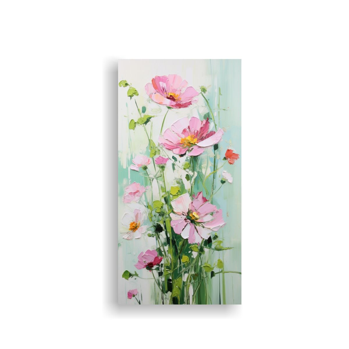 GENERICO - Pintura Floral Creativa De Arte En Lienzo Con 70x140 Cm