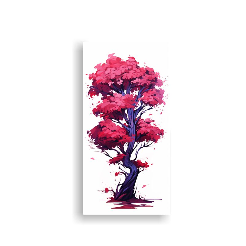 GENERICO - Adorno Inspirador Lienzo Árbol De Enebro En 50x100 Cm