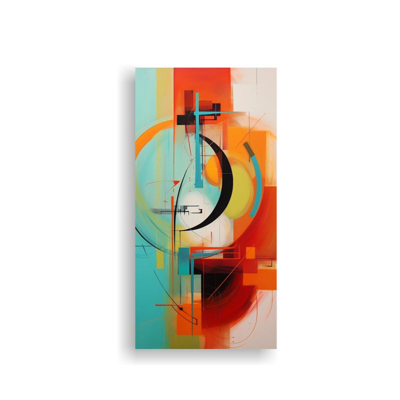 GENERICO - Cuadro Abstracto De Arte Para Decoración De 60x120 Cm